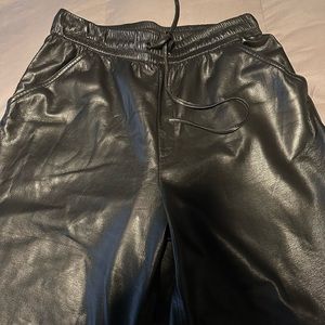 Good American Wide Leg Better than Leather Pants